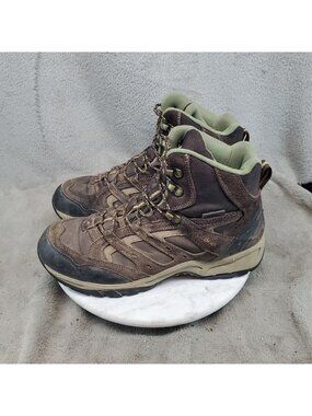 L.L. Bean Shoes Mens Size 10 Brown Leather Trail Model Hiker Boots *Read*